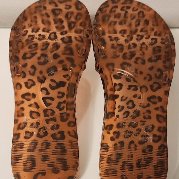 BEACH Leopard Print Women's Slides - Picture 4 of 4